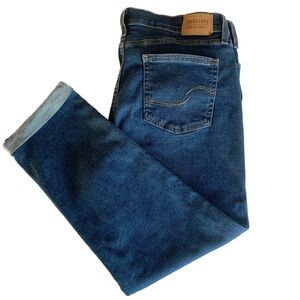 Signature Levi Strauss Women's Heritage Cuffed Boyfriend Jean Size 14- 32